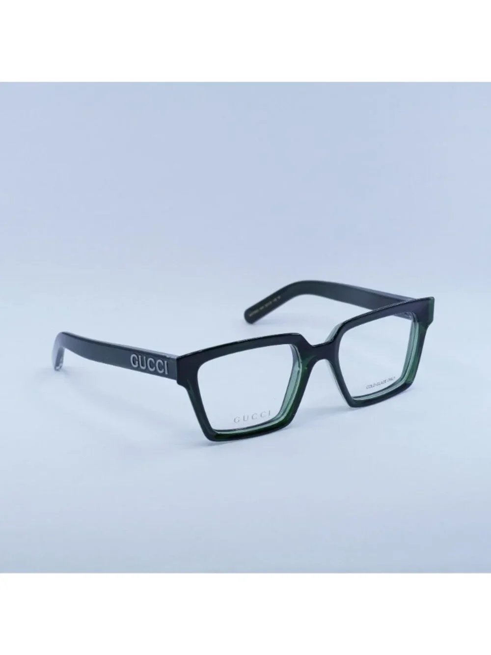 Gucci GG1725O 004 Eyeglasses Green 52mm Square Frame